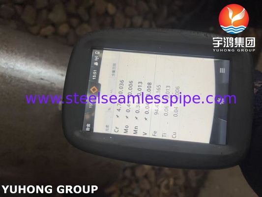 ASTM A335 / ASME SA335 P5 Pipe sans soudure en acier allié pour le service à haute température