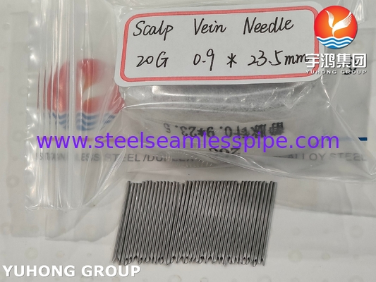 ISO 9626 SUS304, Tube à aiguille intraveineuse pour injection et perfusion veineuse, 20G 0,9*23,5MM