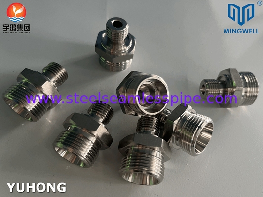 316L Adaptateur hydraulique de ligne droite en acier inoxydable