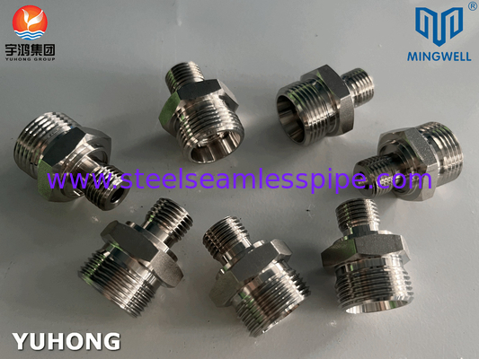 316L Adaptateur hydraulique de ligne droite en acier inoxydable