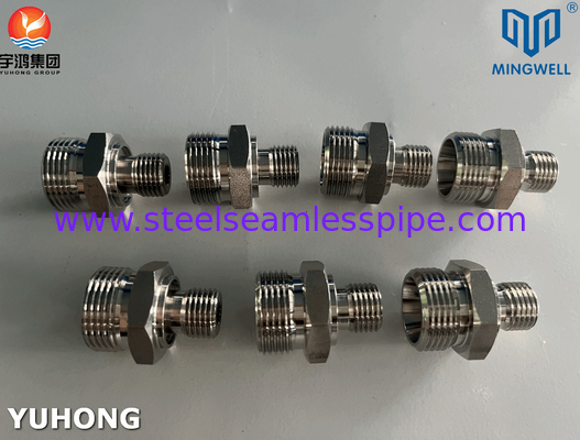 316L Adaptateur hydraulique de ligne droite en acier inoxydable