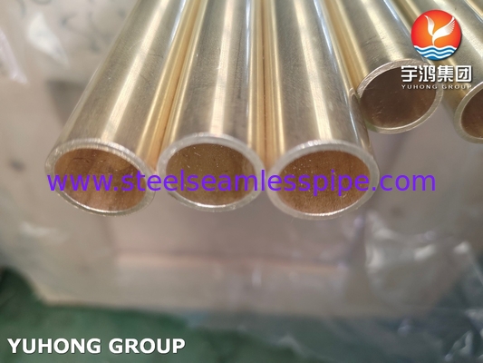 ASME B111 C44300 Tubes en laiton Tubes sans soudure en cuivre en acier Tubes échangeuses de chaleur