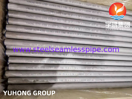 ASTM A789 UNS S31803 SAF2205 Tubes sans soudure en acier duplex dans des environnements agressifs