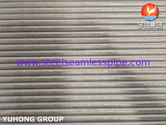 ASME SA789 / ASTM A789 S32750 Tubes sans soudure en acier duplex pour échangeurs de chaleur, Application chimique