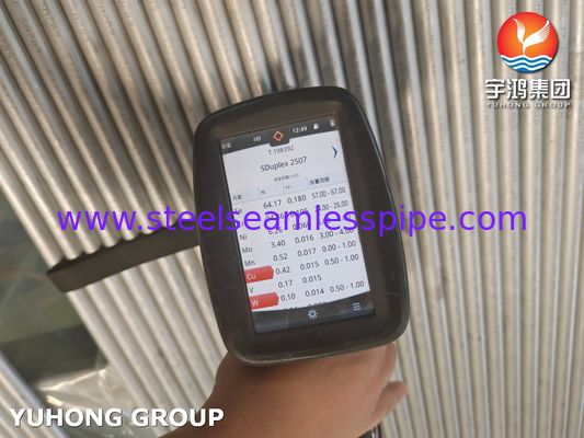 ASME SA789 S32750 Tubes en acier inoxydable duplex à usage chimique dans les échangeurs de chaleur