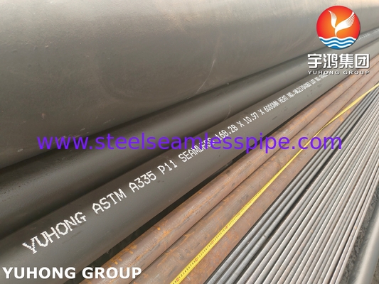 ASTM A335 P11 Pipe sans soudure en acier allié pour économiseur de surchauffeur Longueur 6000mm WT 10,97mm
