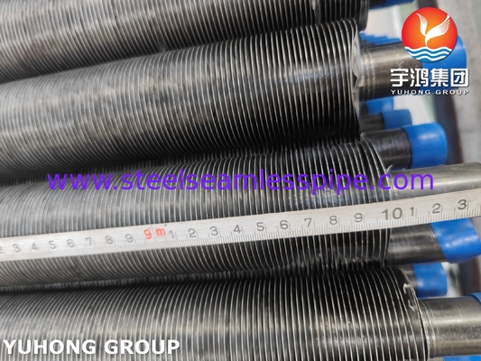 ASME SA209 TP304 Tubes en acier inoxydable à nageoires intégrées de type G avec nageoires en aluminium 1060
