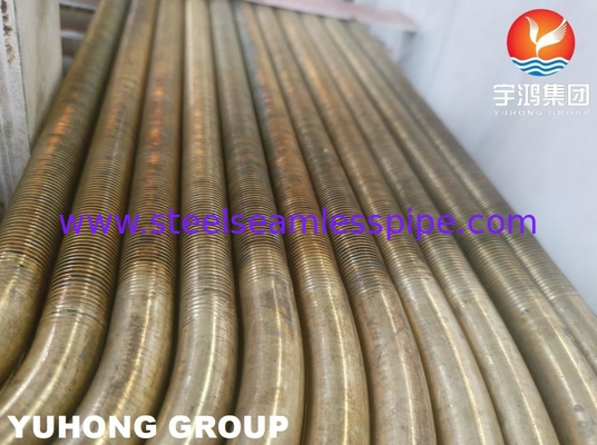B359 C44300 C44500 Alliage de cuivre tube à nageoires basses U Bend pour échangeurs de chaleur ASTM B154-16