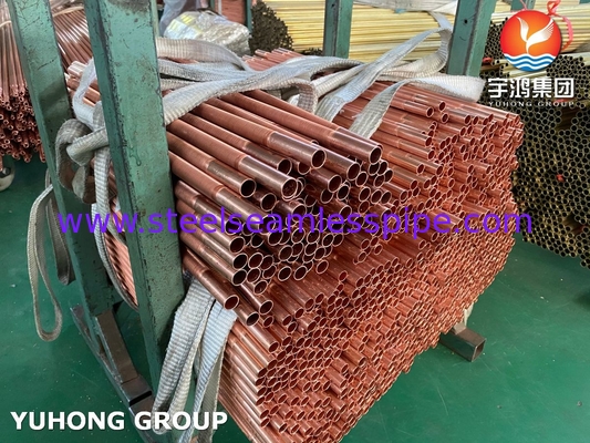 ASME SB111 C12200 Tubes sans soudure en cuivre et acier à nageoires basses pour échangeur de chaleur