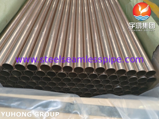 ASTM B111 C70600 Tubes sans soudure 90 10 alliage Cu-Ni