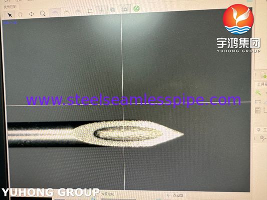 Tube d'aiguille biseautée à coupe arrière en acier inoxydable 26G pour ponction médicale ISO9626 SUS304