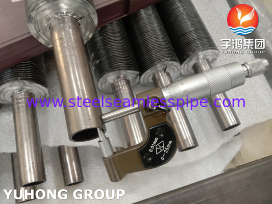 ASME SB163 N04400 Tubes à aileron intégré avec aileron en aluminium pour refroidisseur d'air et réchauffeur à gaz