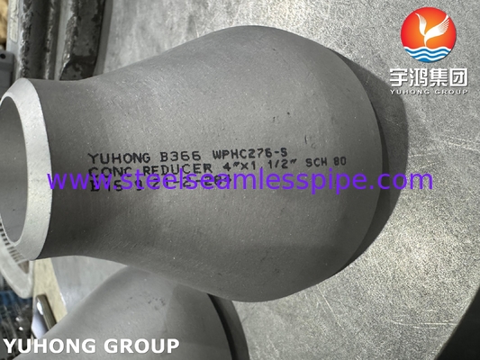 ASTM B366 N10276 ECC Reducteur de conduites de livraison de haute pureté moyennes