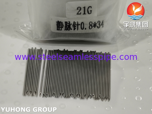 ISO9626 SUS304 21G en acier inoxydable médical