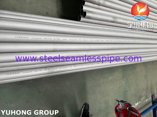 ASTM A790 / ASME SA789 S32205 Tubes sans soudure en acier duplex pour le pétrole et le gaz industriel