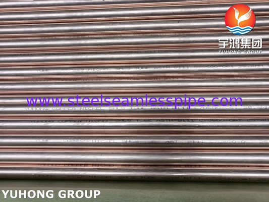 ASTM B111 UNS C70600 O61 Tuyaux en cuivre nickel, Tuyaux d' échangeur de chaleur Cu90Ni10