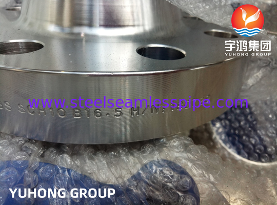 ASTM A182 ASME SA182 F347L Flange forgée RF à cou de soudure pour chaudières supercritiques