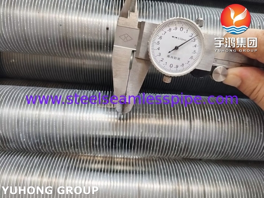 Tubes en acier inoxydable ASTM A249 TP304L de type L avec bande d'aluminium pour refroidisseur d'air