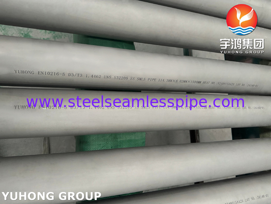 EN 10216-5 1.4462 UNS32205 Tube sans soudure en acier inoxydable duplex D3/T3 Norme européenne