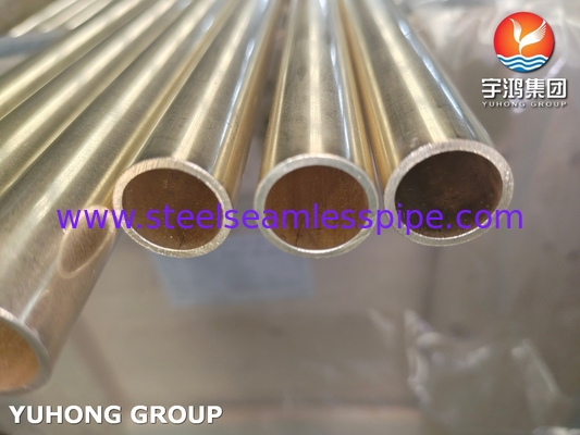 ASTM B111 / ASME SB-111 C44300 Tubes en alliage de cuivre pour résistance à la corrosion industrielle