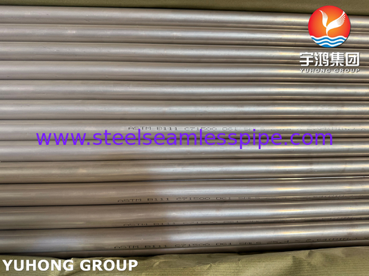 ASME SB111 Tube en cuivre-nickel UNS C71500 CuNi 70/30 pour condenseur sans soudure