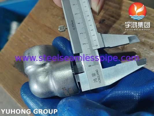 Raccord en acier inoxydable super duplex ASTM A182 F53 S32750, coude à 90 degrés B16.11, application chimique