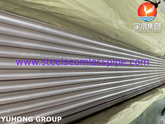ASME SB111 C71500 Tubes sans soudure en alliage de cuivre et de nickel pour condensateur maritime