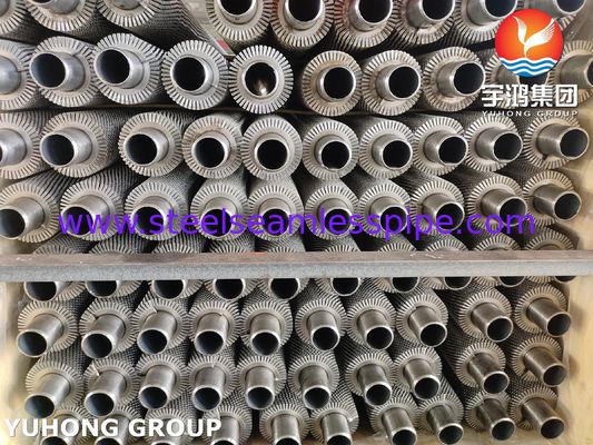 Tube à ailettes dentées ASME SA192 pour refroidisseur de gaz du système de récupération de chaleur résiduelle