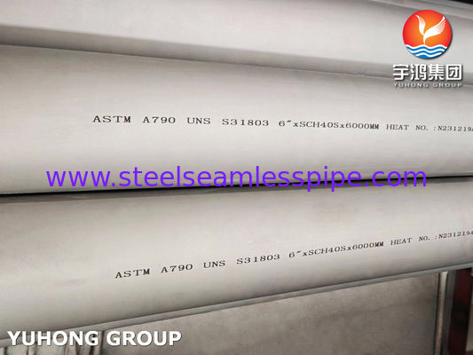 ASTM A790 S31803 Pipe en acier inoxydable duplex pour projet industriel