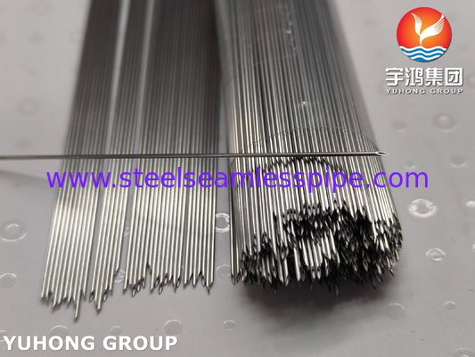 SUS304 Tubes d' aiguille intraveineuses en acier inoxydable de qualité médicale, bout recouvert