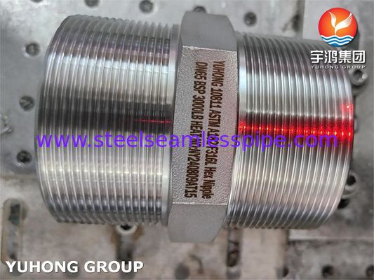 ASTM A182 F316L Raccord Union BSP Hexagonal Forgé sous Pression