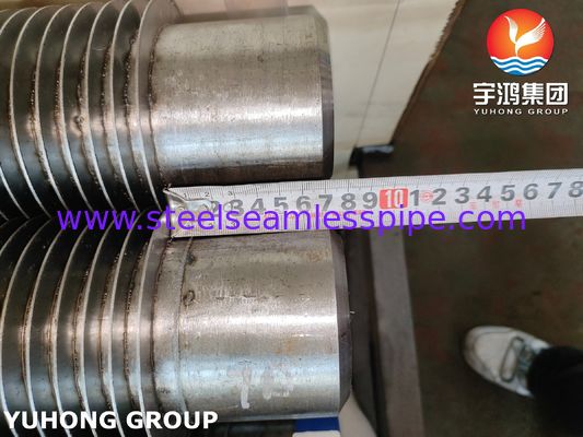 Tube à ailettes HFW en acier allié sans soudure ASME SA335 P22 avec bande d'ailettes 11-13 CR