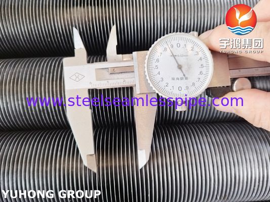 Tube à ailettes de type G encastré ASTM A213 T5 avec ailettes en acier au carbone pour échangeur de chaleur de four