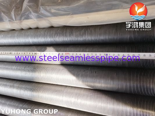 Tube à ailettes de type G encastré ASTM A213 T5 avec ailettes en acier au carbone pour échangeur de chaleur de four