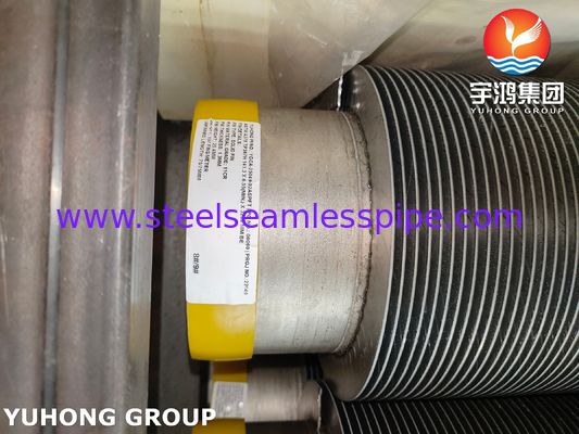 Tube à ailettes soudées à haute fréquence en spirale solide ASTM A376 TP347H avec 11Cr