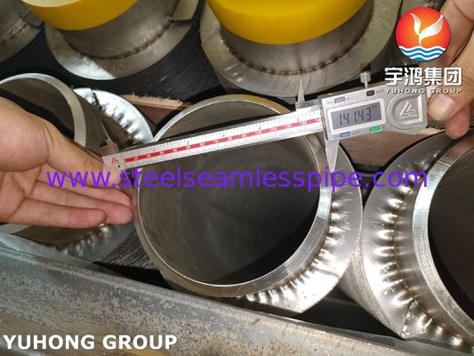 Tube à ailettes soudées à haute fréquence en spirale solide ASTM A376 TP347H avec 11Cr