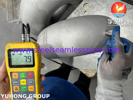 ASTM A403 WP304H raccord en acier inoxydable à courte portée coude soudé à l'envers sans soudure B16.9