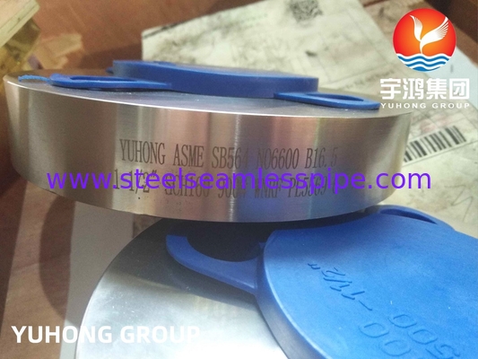 Inconel 600 (alliage 600, N06600) Flange en alliage de nickel, ASTM B564 / ASME SA564, face surélevée à cou de soudure (WNRF)