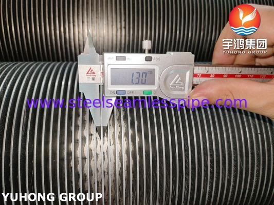 Tube à ailettes soudées à haute fréquence en spirale solide ASTM A376 TP347H avec 11Cr