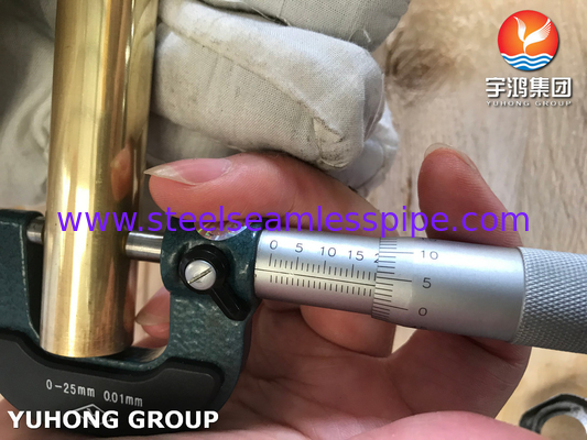 ASTM B111 / ASME SB111 C44300 Tubes en cuivre nickel pour les condensateurs et les échangeurs de chaleur
