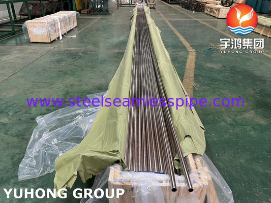 ASME SB111 C71500 Tubes en alliage de cuivre sans soudure pour systèmes de climatisation de la construction navale