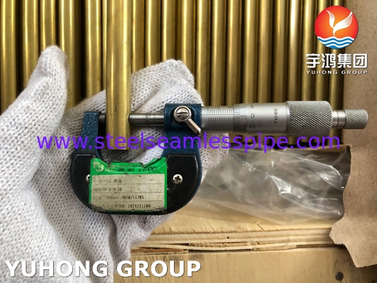 ASTM B111 Tube en alliage de cuivre C68700 sans soudure pour échangeurs de chaleur