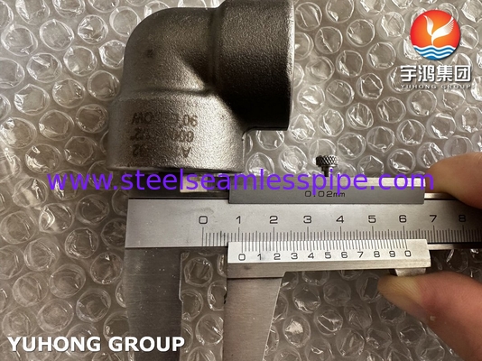 ASTM A182 F92 acier allié forgé 90 degrés coude 2 pouces B16.11