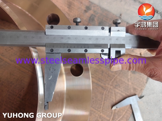 ASTM B283 C70620 Flange en alliage de cuivre et de nickel pour les applications maritimes