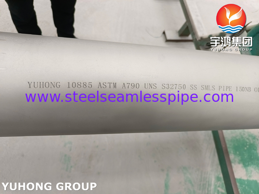 Pipe sans soudure en acier inoxydable ASTM A790 UNS S37500 Super duplex