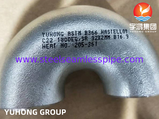 ASTM B366 C22 Pipe Elbow Supplier raccords en alliage de nickel résistant à la corrosion