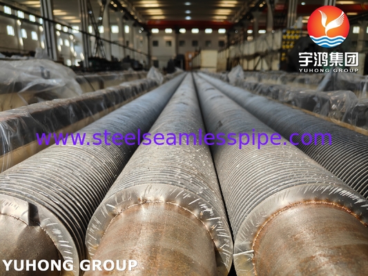 Tube sans soudure en acier allié ASME SA335 P22 avec ailettes pleines HFW pour système HRSG