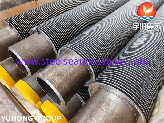 Tube sans soudure en acier allié ASME SA335 P22 avec ailettes pleines HFW pour système HRSG