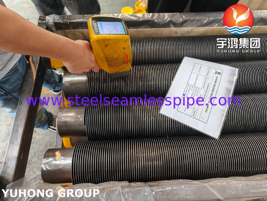 Tube sans soudure en acier allié ASME SA335 P22 avec ailettes pleines HFW pour système HRSG