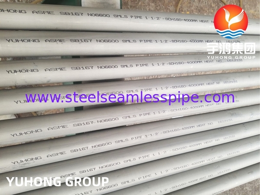 ASME SB167 Alliage 600 / N06600, Tube en alliage nickel-chrome-fer, utilisé dans le traitement chimique et l'aérospatiale